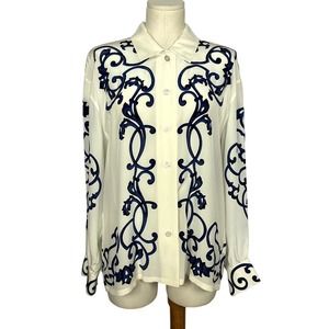 1980s Escada Blouse | Button-Up | Size 42 | Vintage